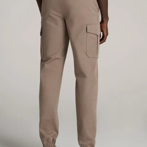 American Tall – Size 28T Camo Green – TAPERED-FIT Stretch Cotton Cargo Jogger Pa - Picture 7 of 7